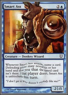 Magic the Gathering: Unhinged (Base Set) card 45 Smart Ass