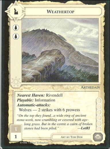 Middle-Earth: The Wizards (Base Set) card 462 Weathertop
