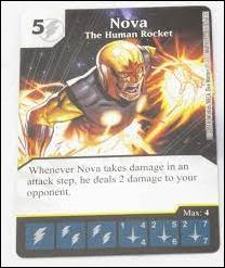 Marvel Dice Masters Avengers vs. X-Men  card 117 Nova: The Human Rocket
