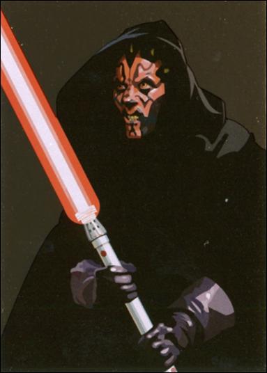 Star Wars Galaxy: Series 5 (Foil Subset) card 5-B Darth Maul Bronze Foil