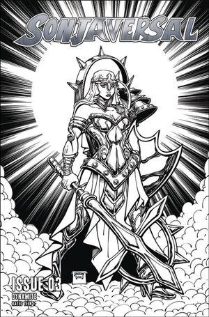 Sonjaversal issue 3-L Will Robson 1:10 Black & White Cover