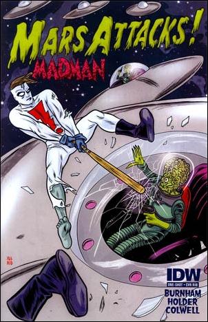 Mars Attacks The Real Ghostbusters issue One-Shot-C Mike Allred 1:20 "Madman" Cover