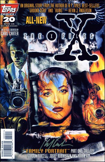 X-Files (1995) issue 20-B American Ent. (Signed by K. Anderson) w/ COA