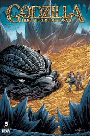 Godzilla: Here There be Dragons issue 5-B Tyler Kirkham Cover