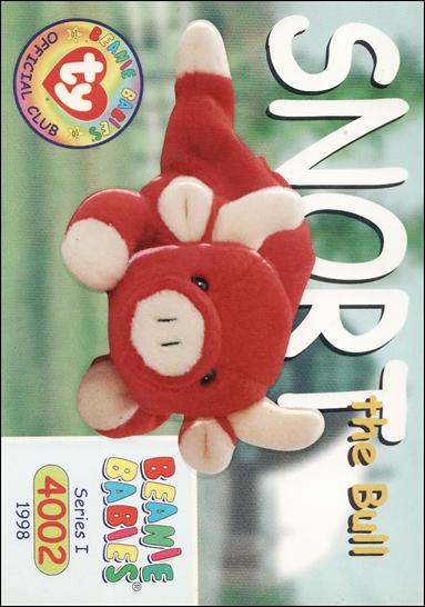 Beanie Babies Series 1 (Base Set) card 120 Snort the Bull