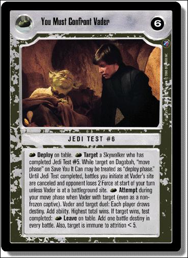 Star Wars: Death Star II Limited (Base Set) card 146 You Must Confront Vader