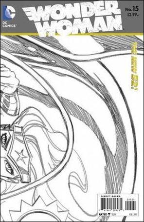 Wonder Woman (2011) issue 15-B Wraparound 1:25 Sketch Cover