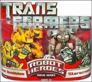 Transformers: Robot Heroes figure 16 Armor Bumblebee & Starscream