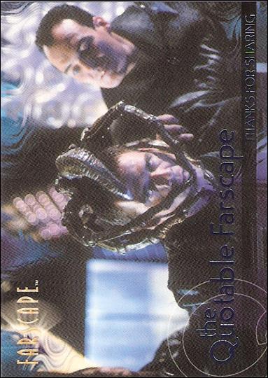 Farscape: Season Three (Quotable Farscape Subset) card Q29 Thanks for Sharing