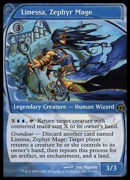 Magic the Gathering: Future Sight (Base Set) card 51 Linessa, Zephyr Mage
