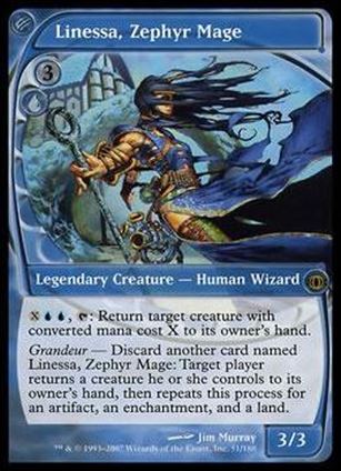 Magic the Gathering: Future Sight (Base Set) card 51 Linessa, Zephyr Mage