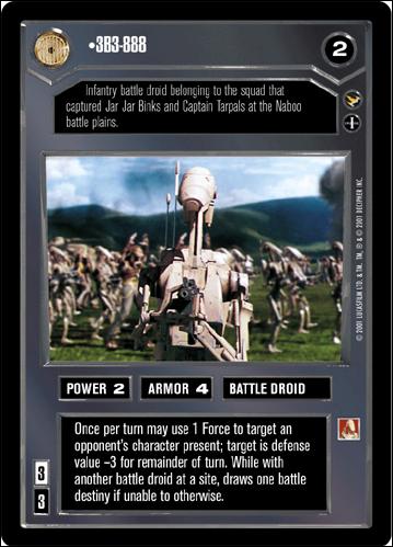 Star Wars: Theed Palace Limited (Base Set) card 10 3B3-888