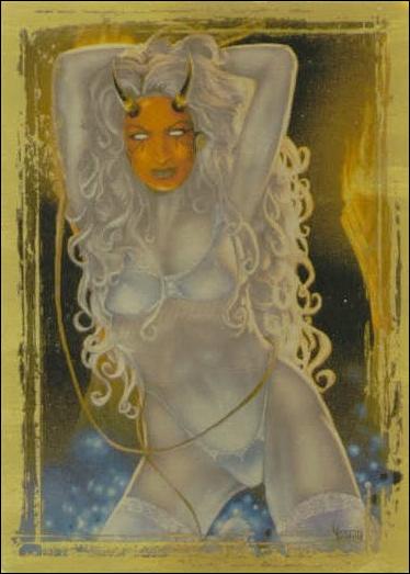 Lady Death and the Women of Chaos!: Love Bites (Gold-Brushed Foil Subset) card C4 Vision of Beauty