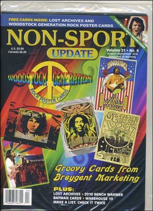 Non-Sport Update (2010) issue 4 Polybagged w/ Promo Cards and Price Guide