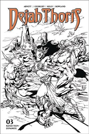 Dejah Thoris (2019) issue 3-G Roberto Castro 1:7 Black and White Cover