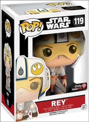 POP! Star Wars figure 119 Rey (X-Wing Helmet) GameStop Exclusive