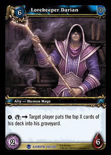 World of Warcraft: Heroes of Azeroth (Base Set) card 202 Lorekeeper Darian