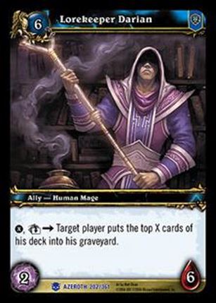 World of Warcraft: Heroes of Azeroth (Base Set) card 202 Lorekeeper Darian