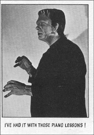Creature Feature (Base Set) card 113 I've had it with those piano lessons!