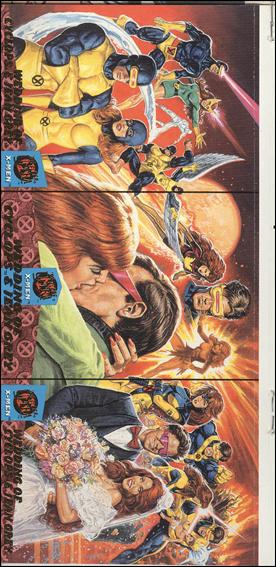 1994 Fleer Ultra X-Men (Promo) card nn5 3-Card Panel - Wedding of Cyclops & Jean Grey