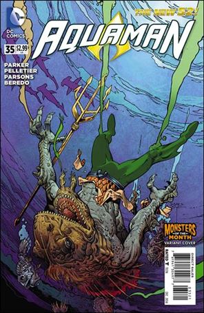Aquaman (2011) issue 35-B Mark Nelson Monsters of the Month Cover