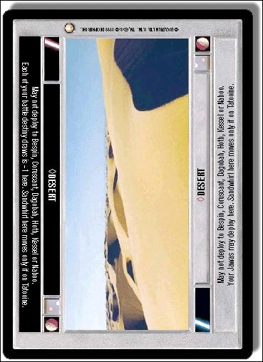 Star Wars: Special Edition Limited (Base Set) card 278 Desert