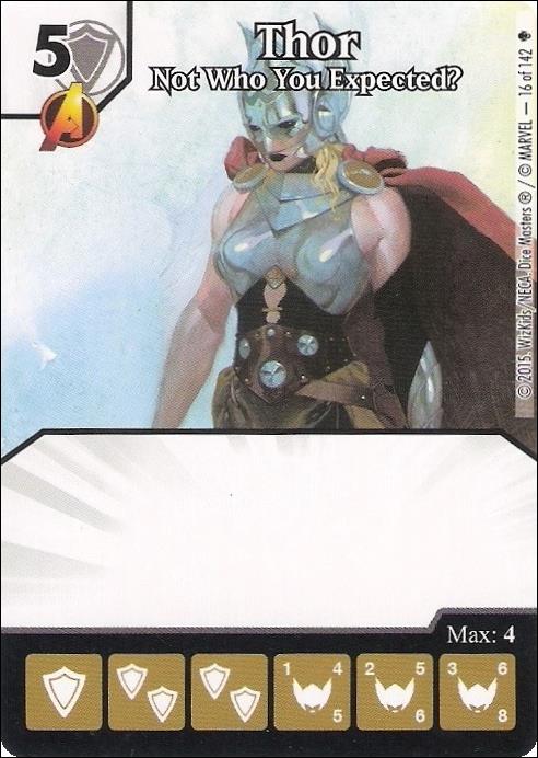 Marvel Dice Masters Age of Ultron  card 16 Thor: Not Who You Expected?