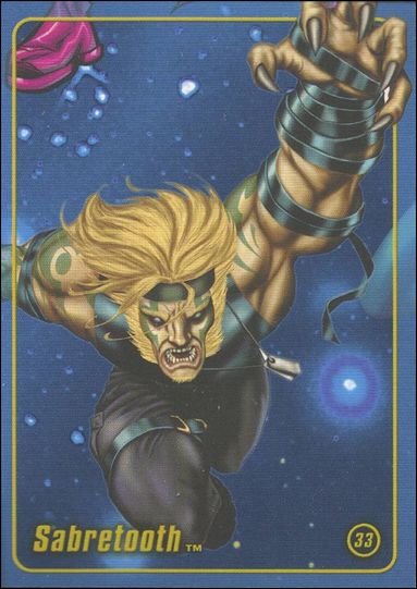 Marvel Heroes Figure Factory: Series 1 (Base Set) card 33 Sabretooth