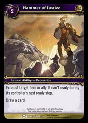 World of Warcraft: Heroes of Azeroth (Base Set) card 68 Hammer of Justice