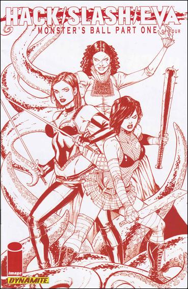 Hack/Slash/Eva: Monster's Ball issue 1-D Tim Seeley Blood Red Cover