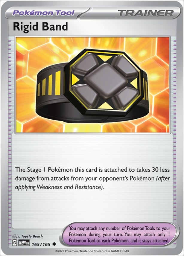 Pokemon: Scarlet & Violet - 151 (Base Set) card 165/165-B Rigid Band (Reverse Holofoil)