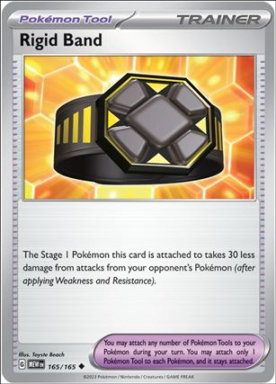 Pokemon: Scarlet & Violet - 151 (Base Set) card 165/165-B Rigid Band (Reverse Holofoil)