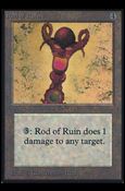 Magic the Gathering: Limited Edition Alpha (Base Set) card 269 Rod of Ruin