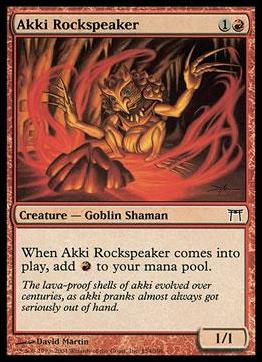 Magic the Gathering: Champions of Kamigawa (Base Set) card 154 Akki Rockspeaker
