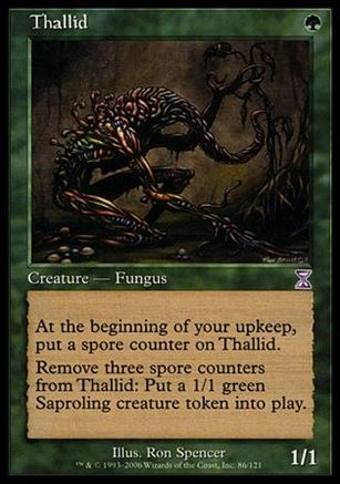 Magic the Gathering: Time Spiral (Timeshifted Subset) card 86 Thallid