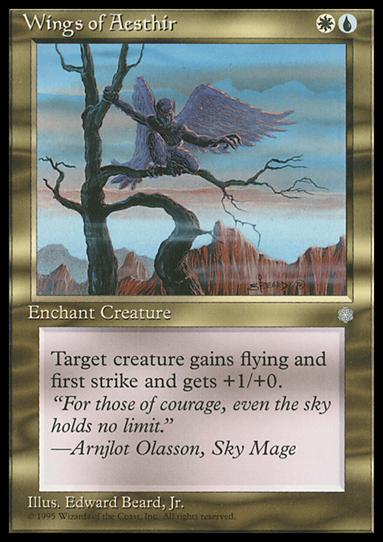 Magic the Gathering: Ice Age (Base Set) card 305 Wings of Aesthir