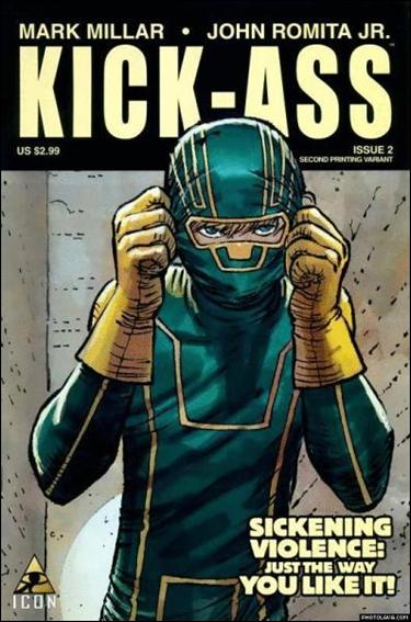 Kick-Ass (2008) issue 2-B "Masked" Cover (2nd Printing)