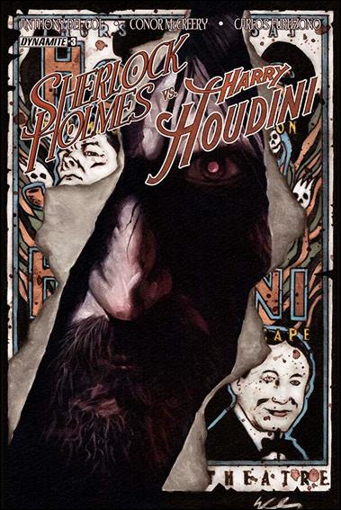 Sherlock Holmes vs. Harry Houdini issue 3-B Colton Worley Cover