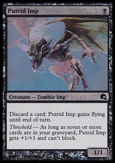 Magic the Gathering: Premium Deck Series: Graveborn (Base Set) card 1 Putrid Imp