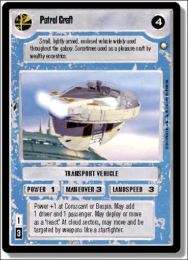 Star Wars: Special Edition Limited (Base Set) card 318 Patrol Craft