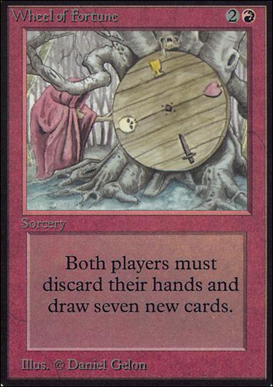 Magic the Gathering: Limited Edition Alpha (Base Set) card 183 Wheel of Fortune