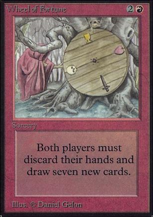 Magic the Gathering: Limited Edition Alpha (Base Set) card 183 Wheel of Fortune