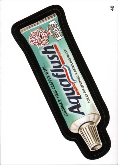Wacky Packages All-New: Series 1 (Base Set) card 40 Aquaflush