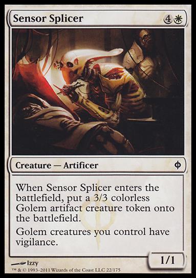 Magic the Gathering: New Phyrexia card 22 Sensor Splicer