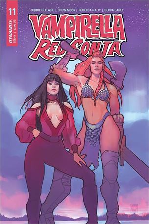 Vampirella / Red Sonja issue 11-B Lauren Walsh Cover
