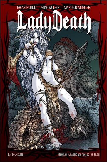 Lady Death (2010) issue 21-E Jurassic Cover 1/850
