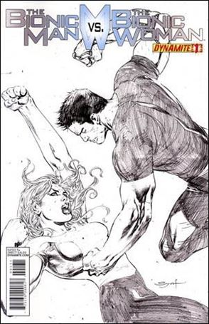 Bionic Man vs the Bionic Woman issue 1-F Ardian Syaf 1:25 Sketch Cover