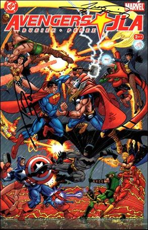 Avengers/JLA issue 2-B DF (Signed by George Perez & Tom Smith) 1/250