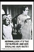 Munsters (Base Set) card 60 Herman, Look It's the Cat Burgler and He's 