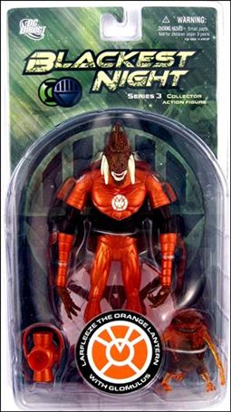 Blackest Night (Series 3) figure 3 Larfleeze the Orange Lantern with Glomulus